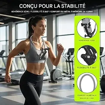Support Tour de Cou Magnétique