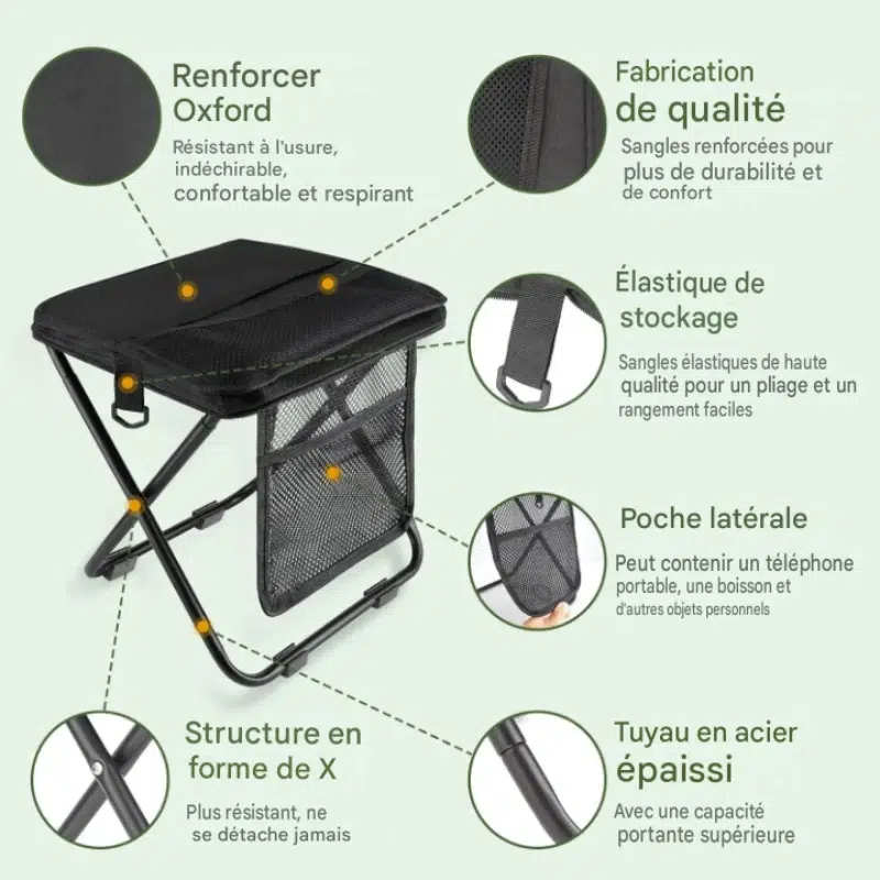 Tabouret pliant