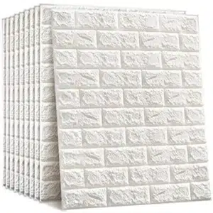 papier peint blanc carré